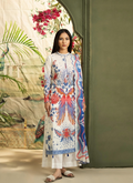 3 Pcs Unstitched Printed Lawn