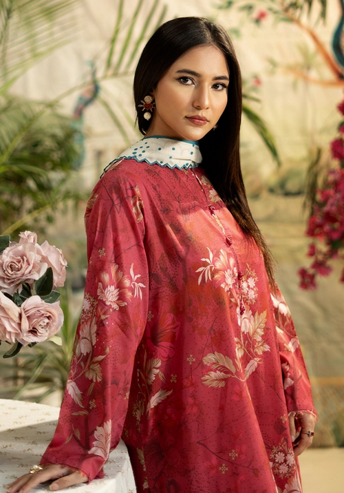 3 Pcs Unstitched Printed Lawn