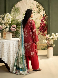 3 Pcs Unstitched Printed Lawn