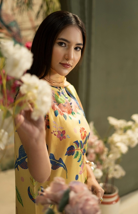 3 Pcs Unstitched Printed Lawn