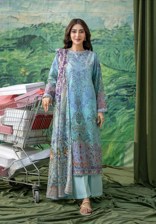 3Pcs Embroidered Lawn Embroidered lawn suit