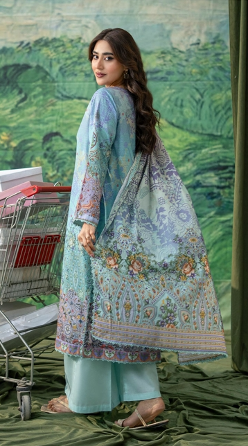 3Pcs Embroidered Lawn Embroidered lawn suit