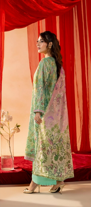 3Pcs Embroidered Lawn Embroidered lawn suit