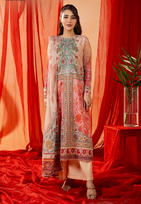 3Pcs Embroidered Lawn Embroidered lawn suit