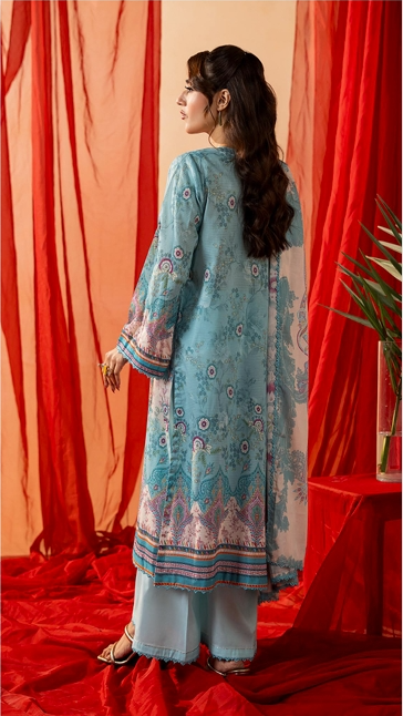 3Pcs Embroidered Lawn Embroidered lawn suit